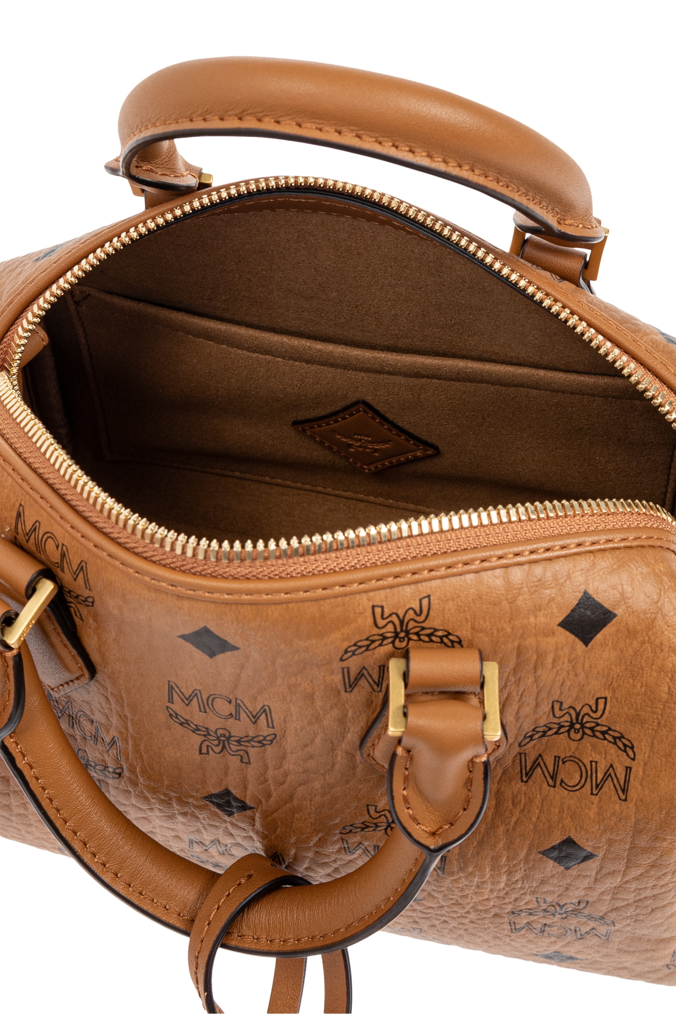 ハンドバッグ MCM 'Ella Boston' medium handbag Medium Ella Boston Bag in Lauretos Beige | MCM ®US